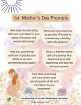 1st Mother's Day prompts; beach theme with mother;shells; coral with pink tan background